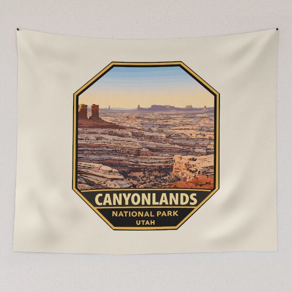Item preview, Canyonlands National Park Moah Utah Retro, Colorado River and Green River designed and sold by Gideon Emmerich.