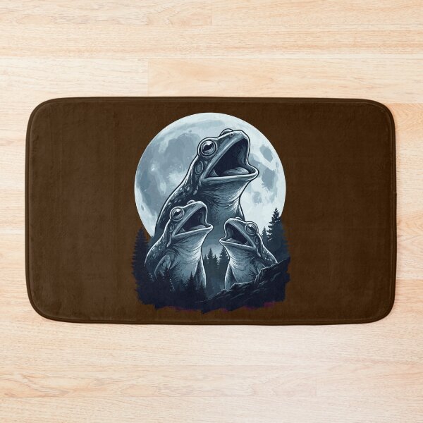 Item preview, Funny Frogs Croaking Three Wolf Moon Parody Meme designed and sold by Leonardo Palumbo.