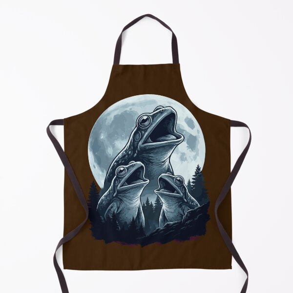 Item preview, Funny Frogs Croaking Three Wolf Moon Parody Meme designed and sold by Leonardo Palumbo.