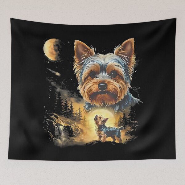Item preview, Yorkie Howling to The Moon Vintage designed and sold by JamesARager.