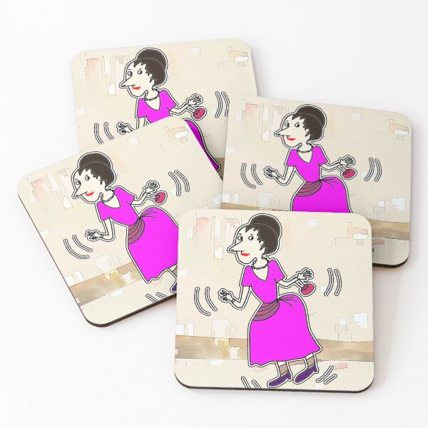 Item preview, "Whimsical Dancing Woman in Pink Dress" designed and sold by nighttime1990.