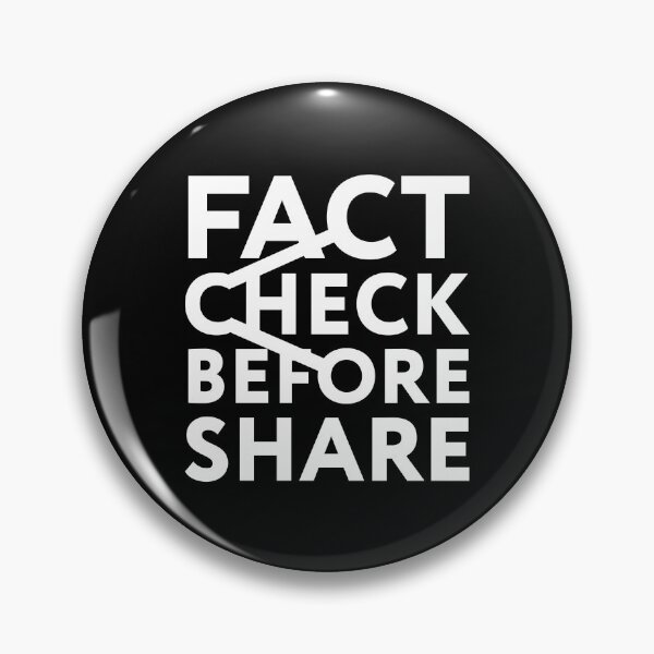 Item preview, Fact Check Before Share (White) designed and sold by nobody754.