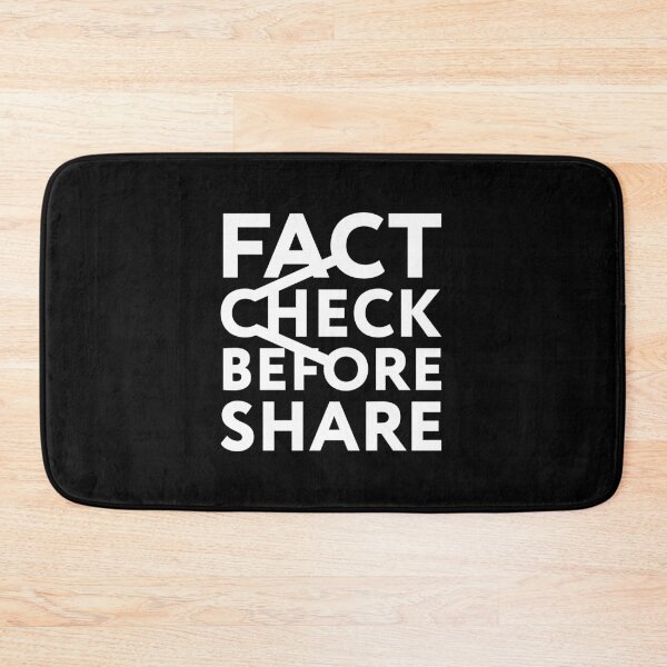 Item preview, Fact Check Before Share (White) designed and sold by nobody754.