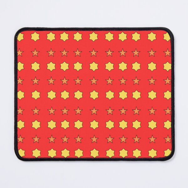 Item preview, Yellow and Orange Alternating Stars on red background pattern designed and sold by fev-rocks.
