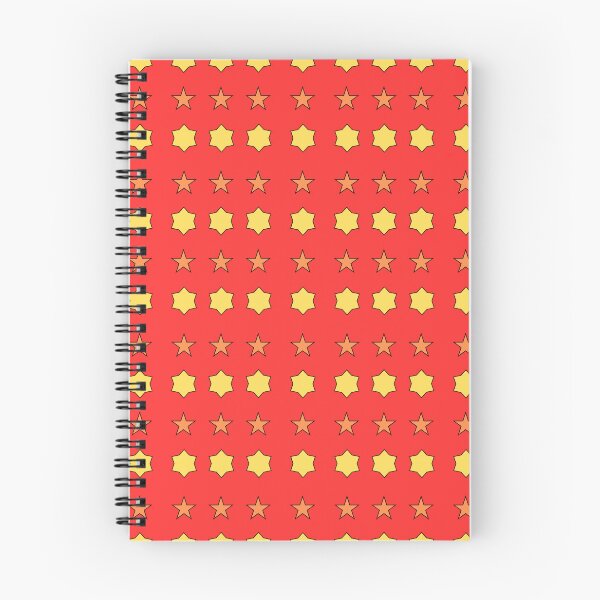 Item preview, Yellow and Orange Alternating Stars on red background pattern designed and sold by fev-rocks.