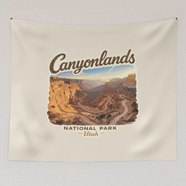 Item preview, Canyonlands National Park Moah Utah Retro, Colorado River and Green River designed and sold by Gideon Emmerich.