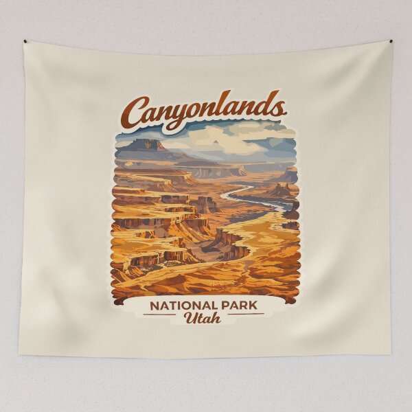 Item preview, Canyonlands National Park Moah Utah Retro Badge designed and sold by Gideon Emmerich.