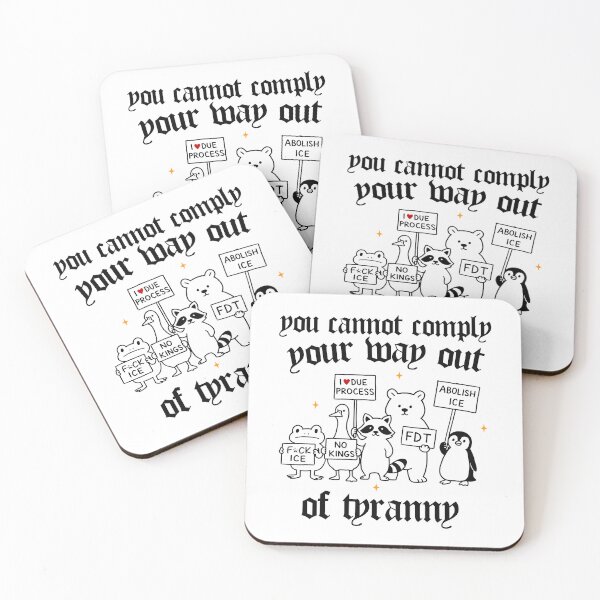 Item preview, Cannot Comply your way out of Tyranny - Political Activism Punk, Protest Animals Anti ICE designed and sold by borenclolahroy.