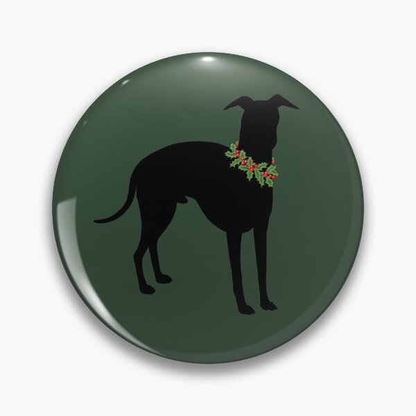 Item preview, Italian Greyhound with festive holly collar Holiday design designed and sold by StephJChild.
