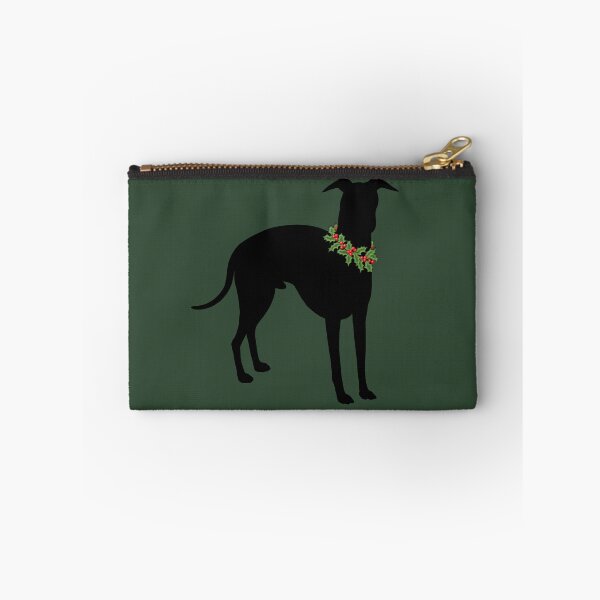Item preview, Italian Greyhound with festive holly collar Holiday design designed and sold by StephJChild.