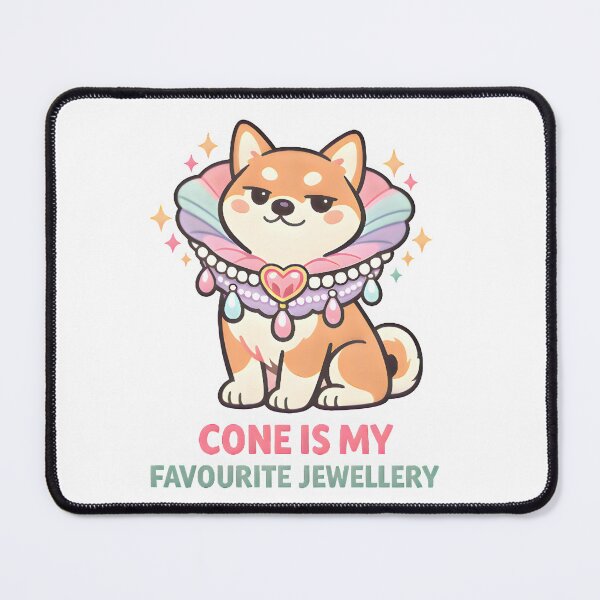 Item preview, Cone Is My Favourite Jewellery – Funny Veterinary Dermatology Dog Design designed and sold by Bettybee00.