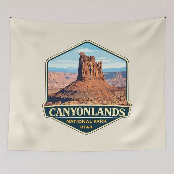 Item preview, Canyonlands National Park Moah Utah Retro, Colorado River and Green River designed and sold by Gideon Emmerich.