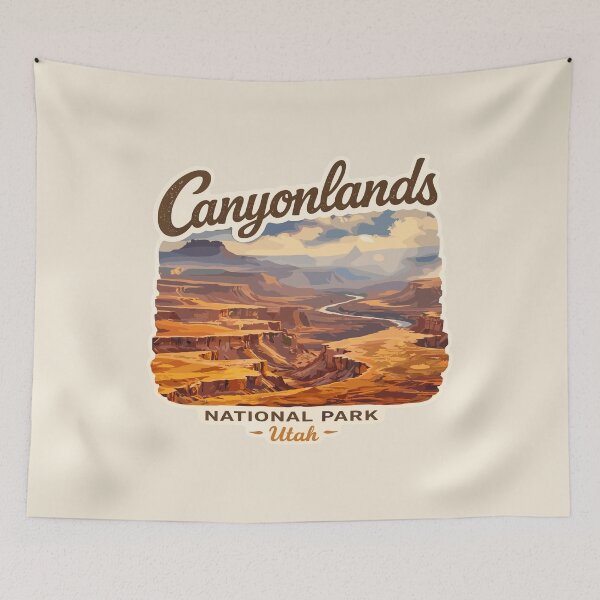 Item preview, Canyonlands National Park Moah Utah Retro Design designed and sold by Gideon Emmerich.