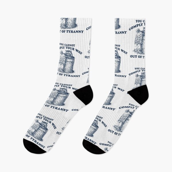 Item preview, Raccoon you cannot comply your way out of Tyranny, Punk Raccoon Meme Political Activism designed and sold by borenclolahroy.