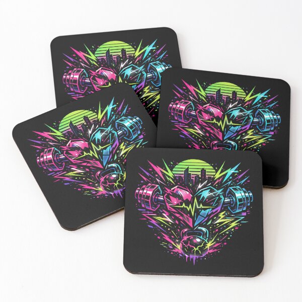 Item preview, Neon Pulse: Heart of Strength designed and sold by ForeverPrintsOK.