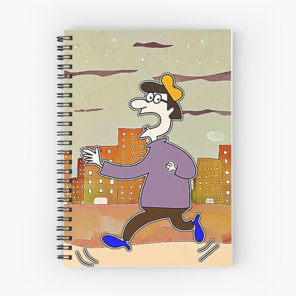Item preview, "Cartoon Runner in Surreal Cityscape" designed and sold by nighttime1990.