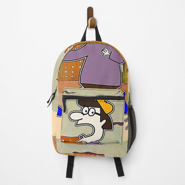 Item preview, "Cartoon Runner in Surreal Cityscape" designed and sold by nighttime1990.