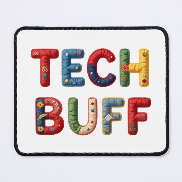 Item preview, TECH BUFF - IN COLORFUL FAUX LETTERING designed and sold by AlexOBrienArt.