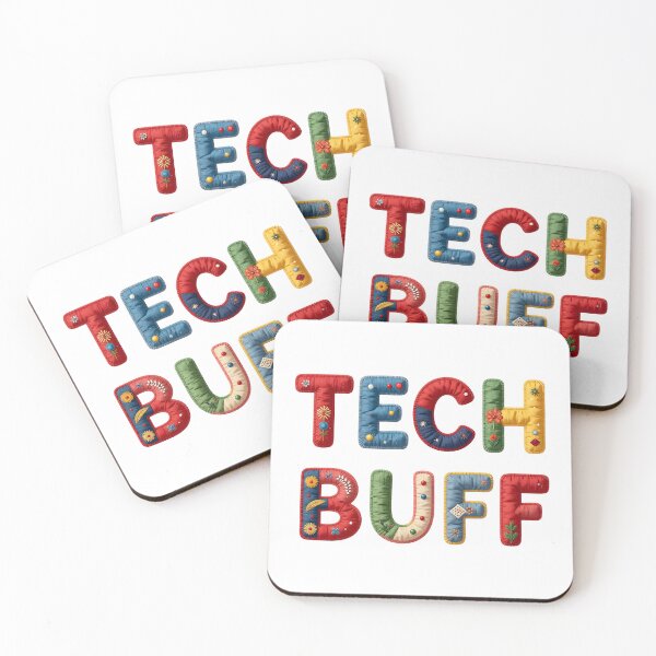 Item preview, TECH BUFF - IN COLORFUL FAUX LETTERING designed and sold by AlexOBrienArt.