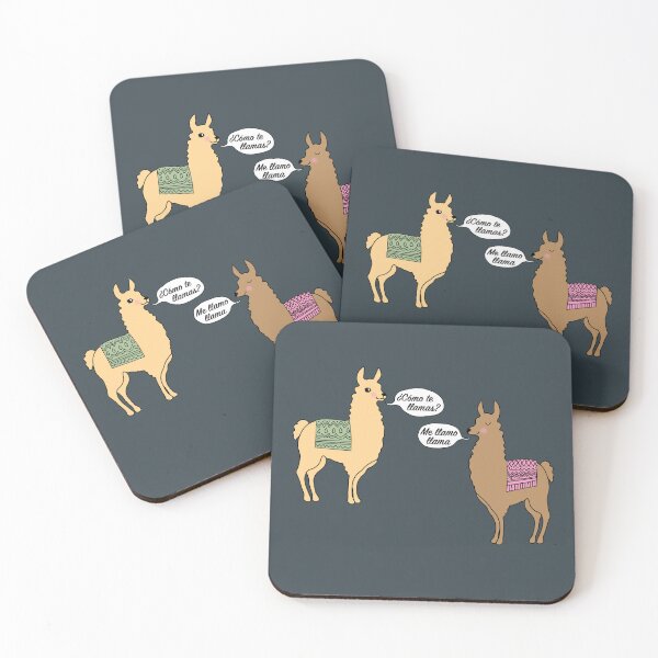 Item preview, Funny llama ¿Cómo te llamas? pun designed and sold by StephJChild.
