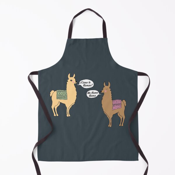 Item preview, Funny llama ¿Cómo te llamas? pun designed and sold by StephJChild.
