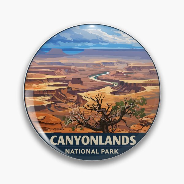 Item preview, Canyonlands National Park Moah Utah Retro Badge designed and sold by Gideon Emmerich.