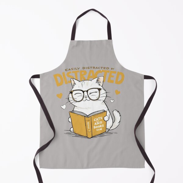 Item preview, Easily Distracted by Cats and Books designed and sold by sanorastyle.