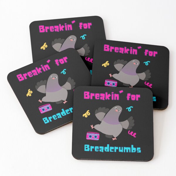 Item preview, Funny Breakin' for Breadcrumbs Retro Pigeon Street Dance designed and sold by ChathuStrokes.