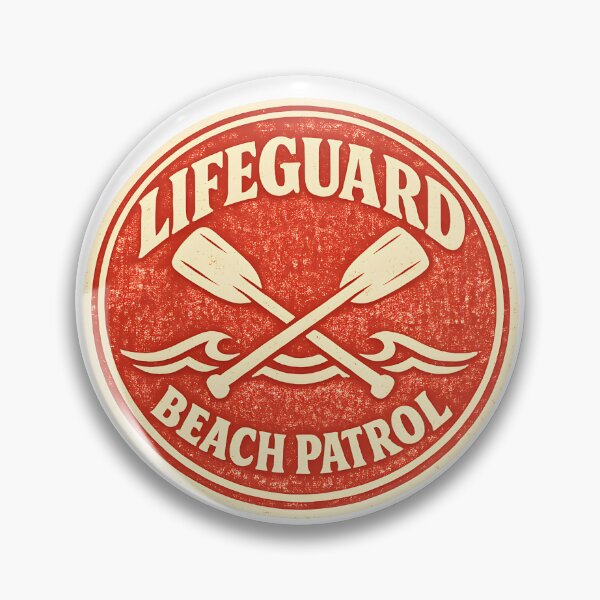 Item preview, Vintage Lifeguard Beach Patrol Badge designed and sold by KawaiiOrbit.
