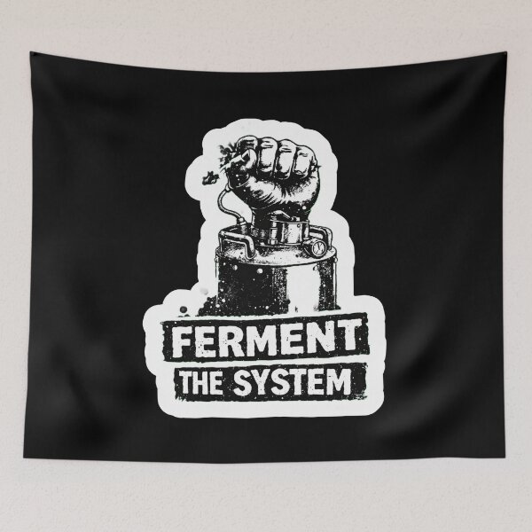 Item preview, Ferment The System – Retro Punk Protest Fist designed and sold by SidTastic .