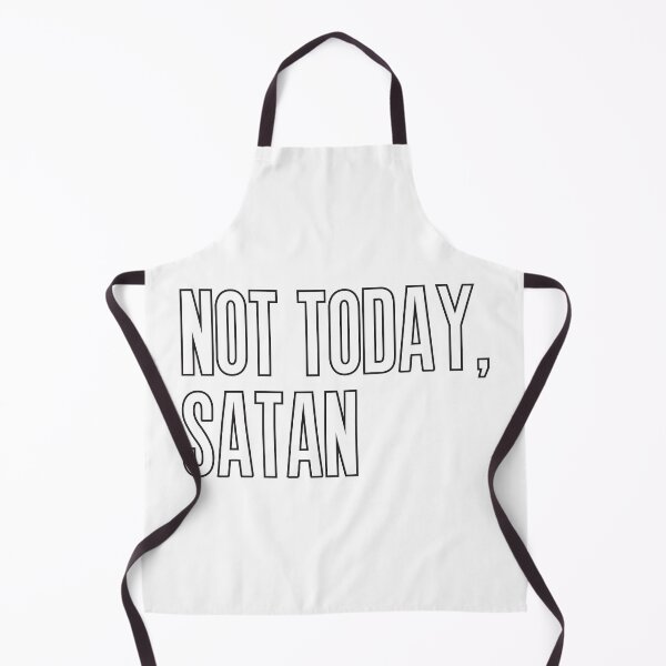 Item preview, Not Today, Satan - Bold Minimalist Typography designed and sold by Vision Crafted.