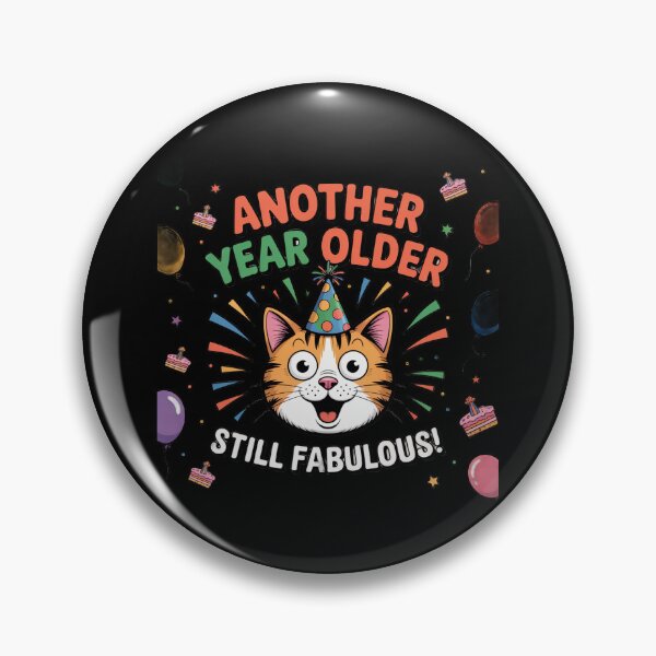 Item preview, Funny Cat Birthday - Another Year Older Still Fabulous! designed and sold by Midnight Veil Designs.