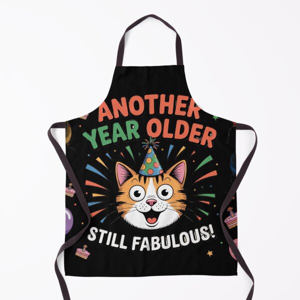 Item preview, Funny Cat Birthday - Another Year Older Still Fabulous! designed and sold by Midnight Veil Designs.