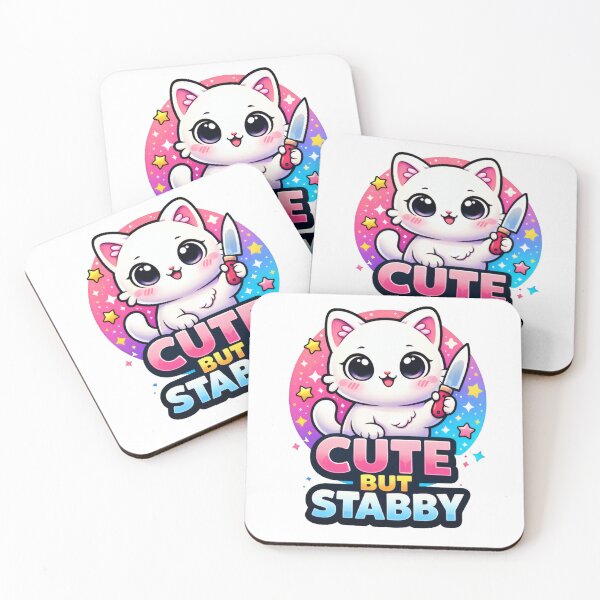 Item preview, Cute But Stabby Funny Cat designed and sold by PrintPandaCo.