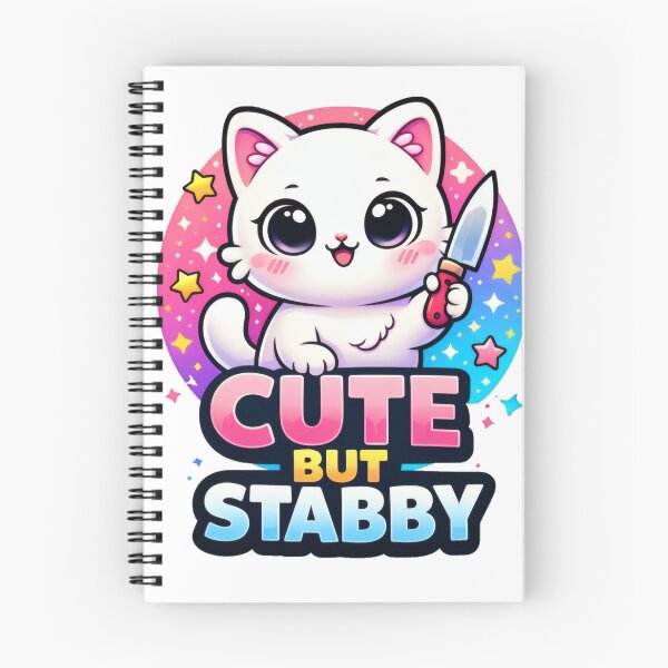 Item preview, Cute But Stabby Funny Cat designed and sold by PrintPandaCo.