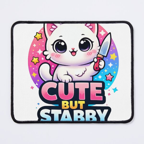 Item preview, Cute But Stabby Funny Cat designed and sold by PrintPandaCo.