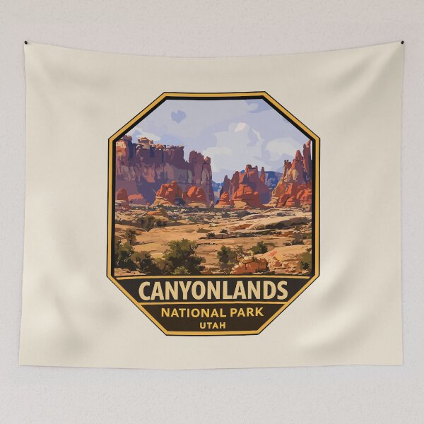 Item preview, Canyonlands National Park Utah Retro Badge designed and sold by Gideon Emmerich.