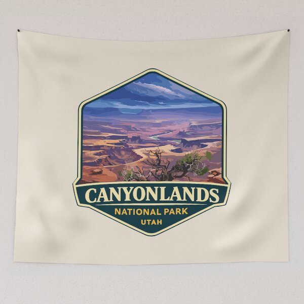 Item preview, Canyonlands National Park Moah Utah Retro Badge designed and sold by Gideon Emmerich.