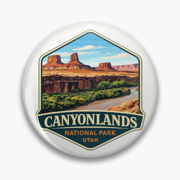 Item preview, Canyonlands National Park Moah Utah Retro, Colorado River and Green River designed and sold by Gideon Emmerich.
