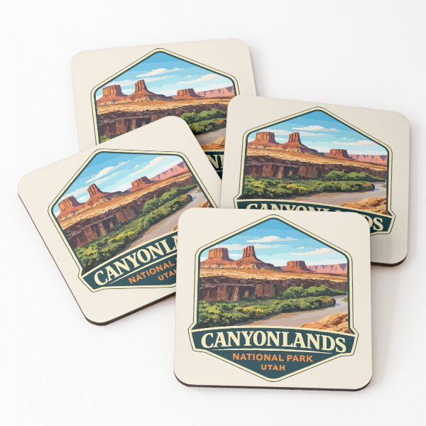 Item preview, Canyonlands National Park Moah Utah Retro, Colorado River and Green River designed and sold by Gideon Emmerich.