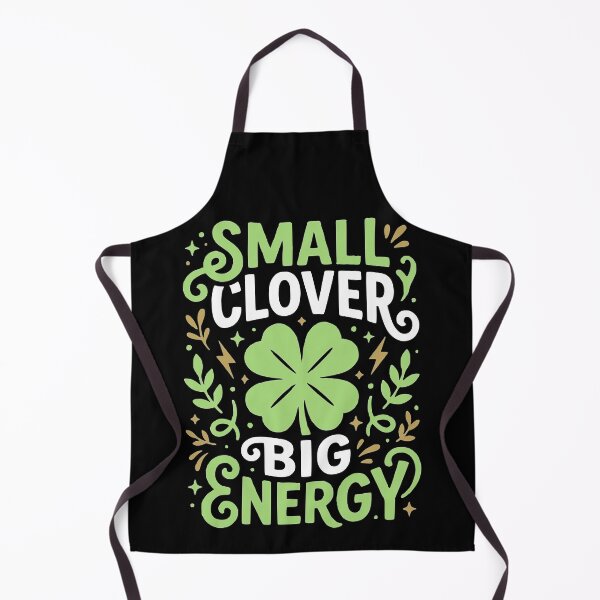 Item preview, Small Clover Big Energy Funny St Patricks Day designed and sold by Moss and Moon Studio.