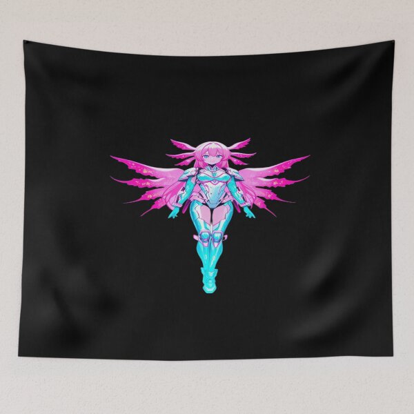 Item preview, Cyberpunk Axolotl Anime Girl Mecha Armor designed and sold by ItzLacarth.