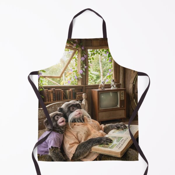 Item preview, Emperor Tamarin Monkeys Read Monkey Tales designed and sold by Tridentulus.