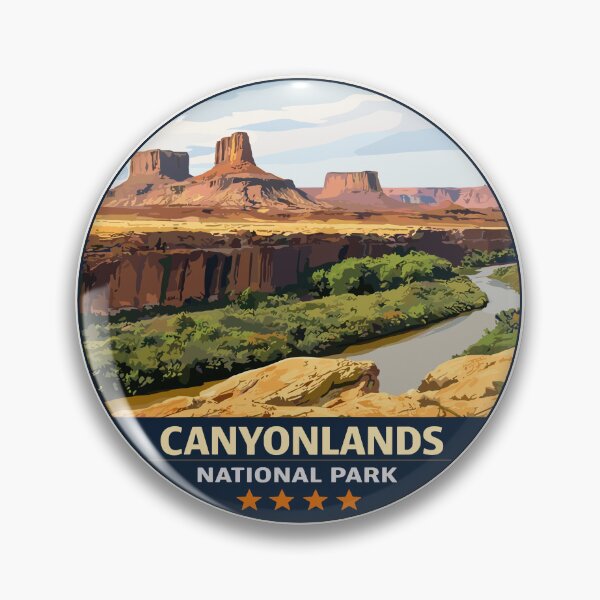 Item preview, Canyonlands National Park Moah Utah Retro, Colorado River and Green River designed and sold by Gideon Emmerich.