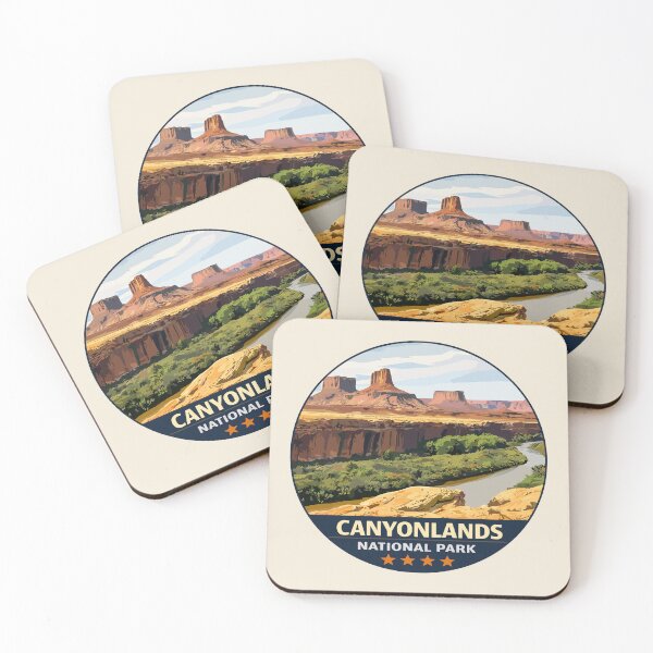 Item preview, Canyonlands National Park Moah Utah Retro, Colorado River and Green River designed and sold by Gideon Emmerich.