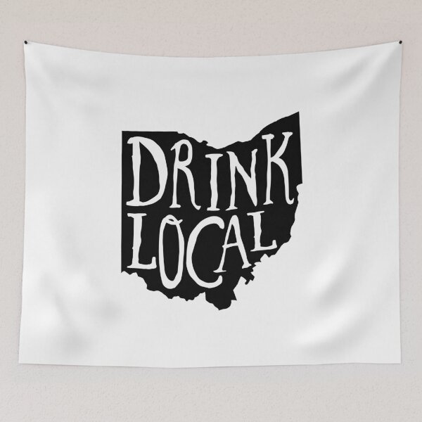 Item preview, Drink Local Ohio State Outline Craft Beer designed and sold by graf1k.