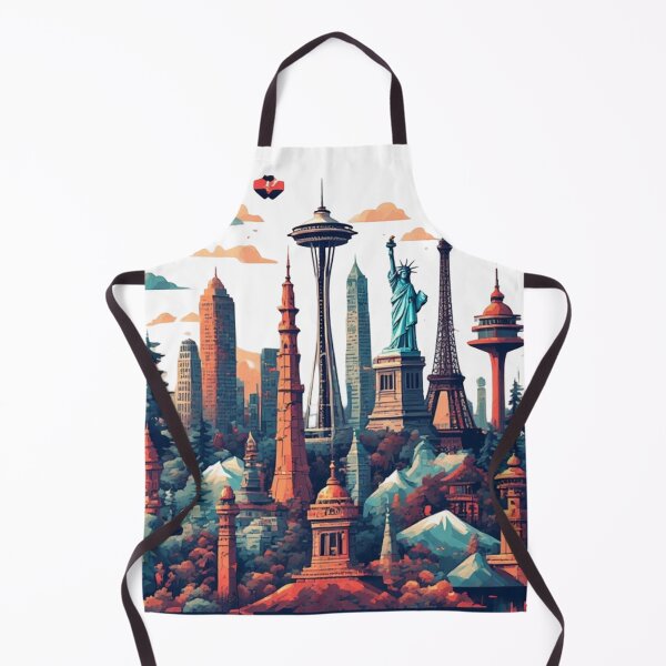 Item preview, Iconic Global Landmarks: A Vibrant Collage designed and sold by sanorastyle.