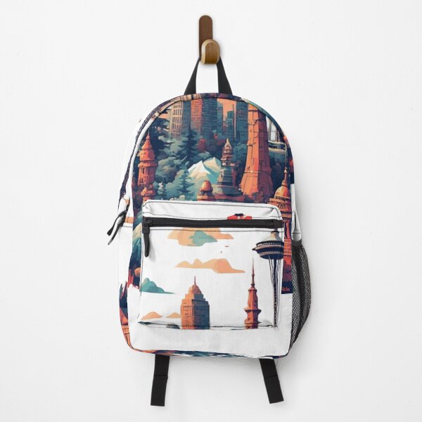 Item preview, Iconic Global Landmarks: A Vibrant Collage designed and sold by sanorastyle.