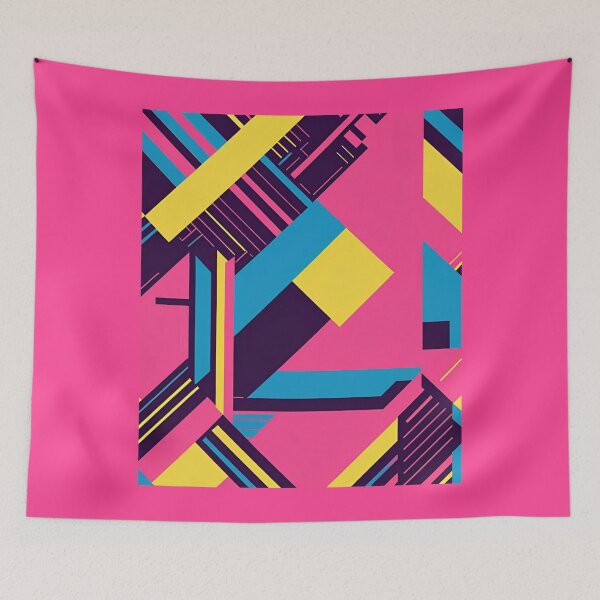Item preview, 80s Neon Memphis Geometric Pattern designed and sold by ViralByDesign.