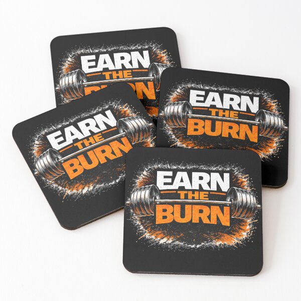 Item preview, Earn The Burn Gym Motivation Training Work Ethic Design designed and sold by Wolf Garage.